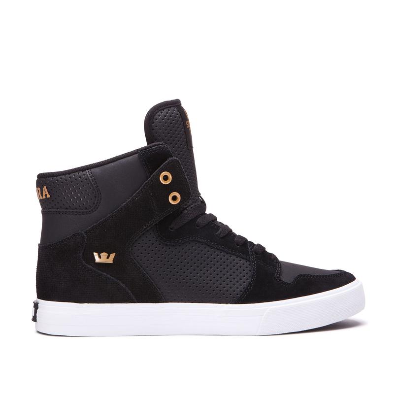 Buty Supra VAIDER - Sneakersy Wysokie Damskie - Czarne (PSKR-17893)